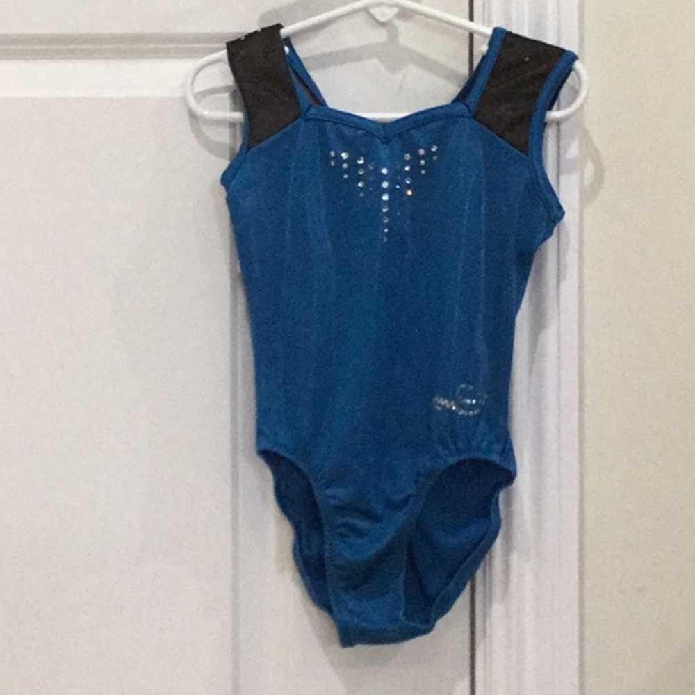 Swarovski Crystal Girls Gymnastics Leotard